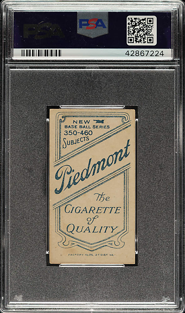 1909-1911 T206 White Border Vic Willis with Bat PSA VG-EX 4