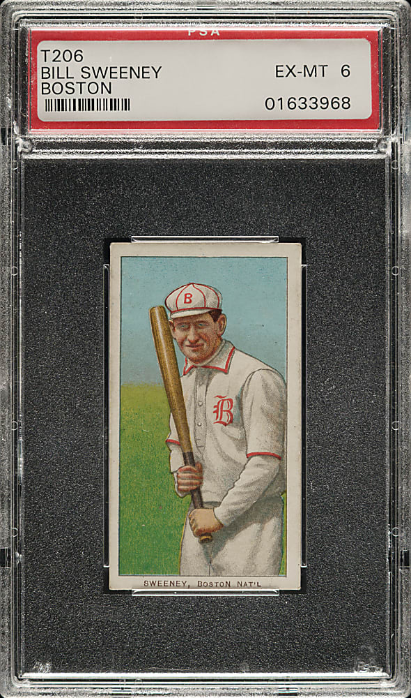 1909-1911 T206 White Border Bill Sweeney PSA EX-MT 6