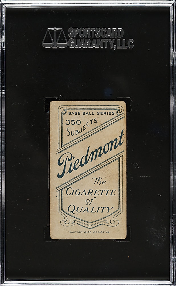 1909-1911 T206 White Border Christy Mathewson Dark Cap SGC GOOD+ 2.5