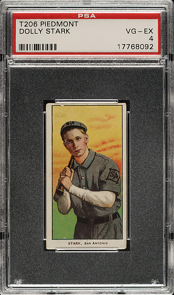 1909-1911 T206 White Border Dolly Stark Southern Leaguer PSA VG-EX 4