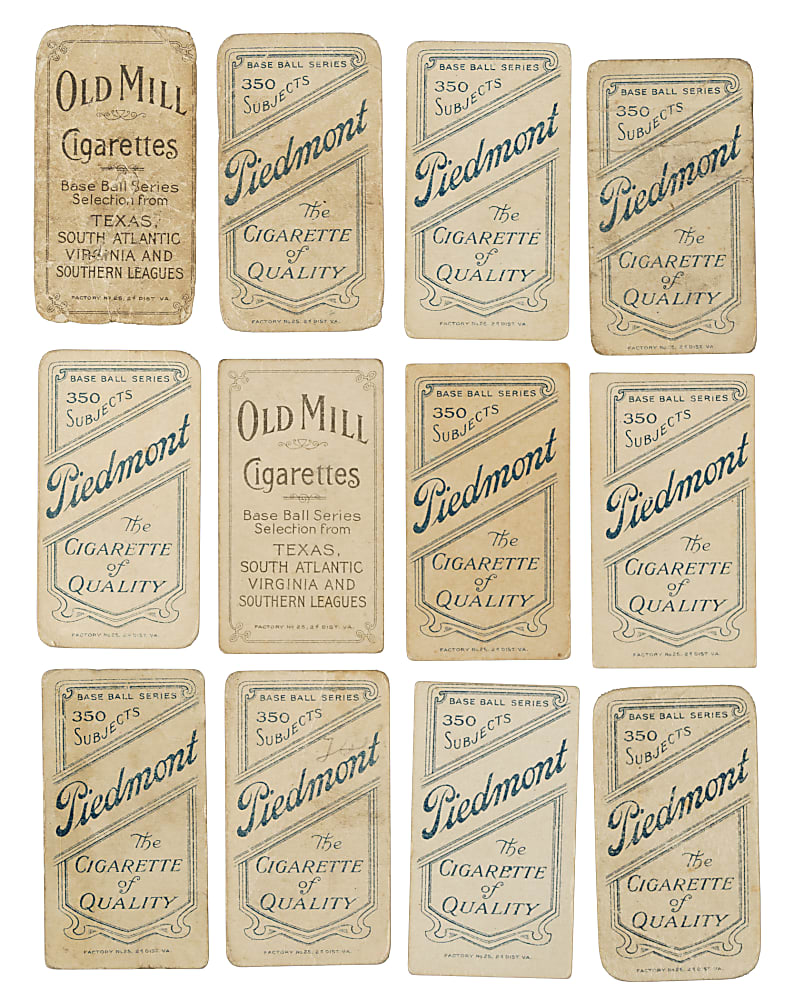 1909-1911 T206 White Border Southern Leaguer Collection (12)