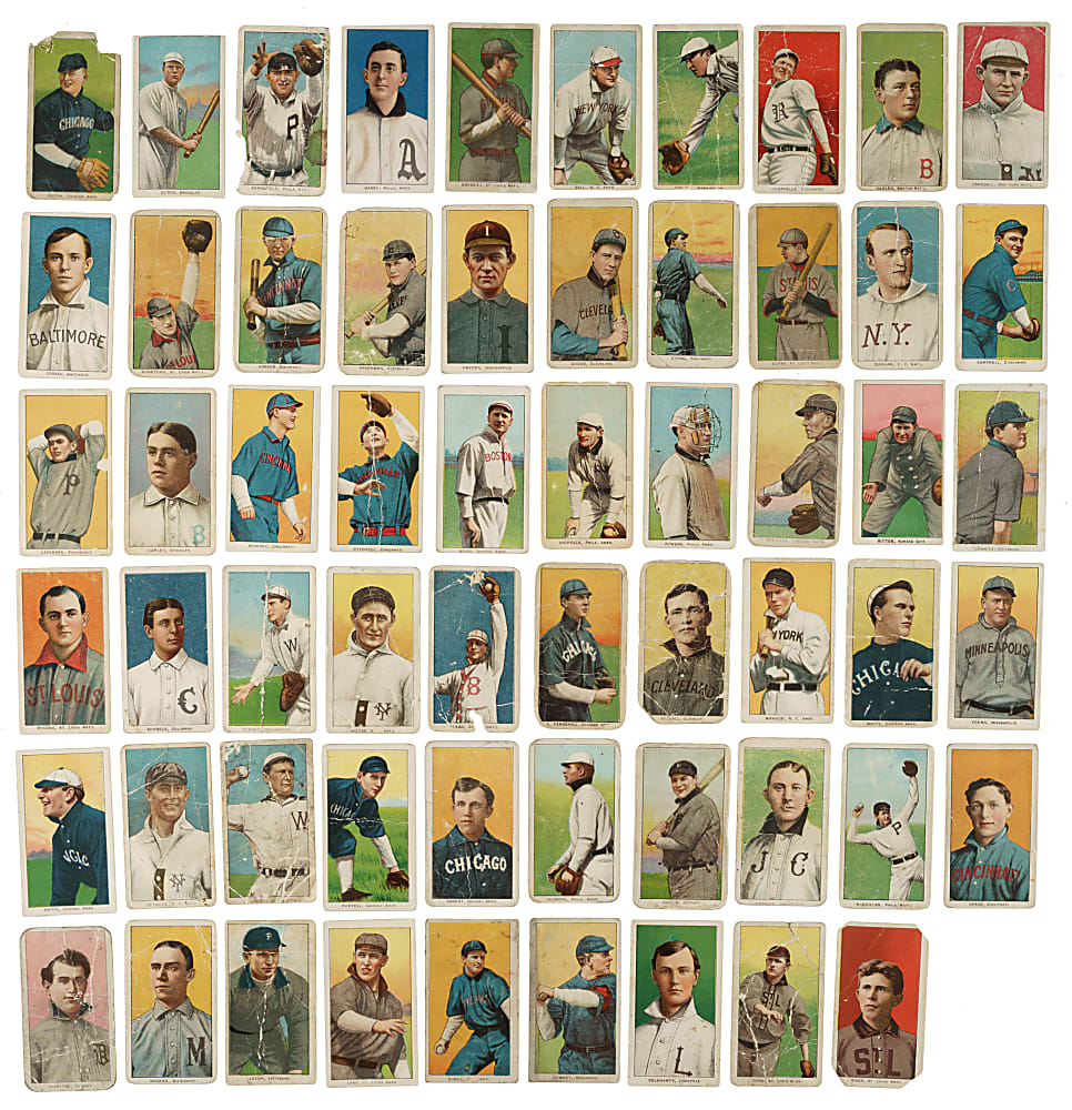 1909-1911 T206 White Border Collection (63) Including El Principe De Gales, Polar Bear, and Sovereign Backs