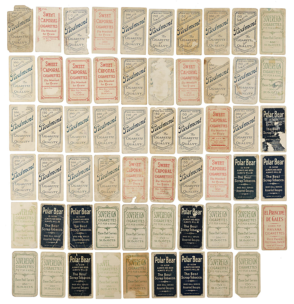 1909-1911 T206 White Border Collection (63) Including El Principe De Gales, Polar Bear, and Sovereign Backs