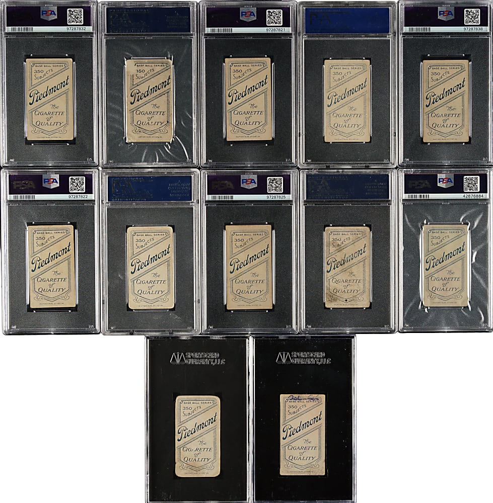 1909-1911 T206 White Border PSA- and SGC-Graded Southern Leaguer Collection (16)