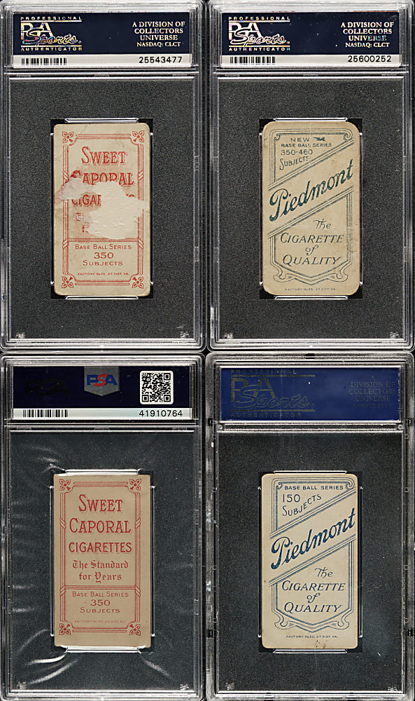 1909-1911 T206 White Border PSA- and SGC-Graded Collection (34) Including Hal Chase and Chick Gandil