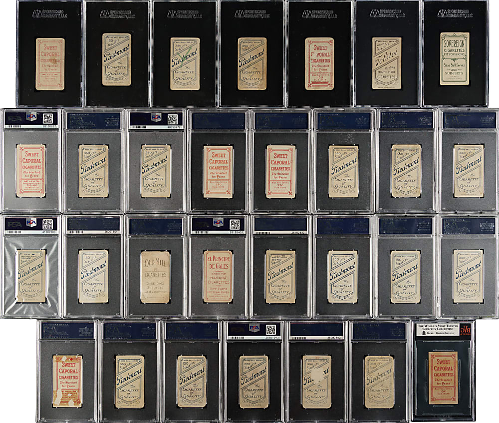 1909-1911 T206 White Border PSA- and SGC-Graded Collection (34) Including Hal Chase and Chick Gandil