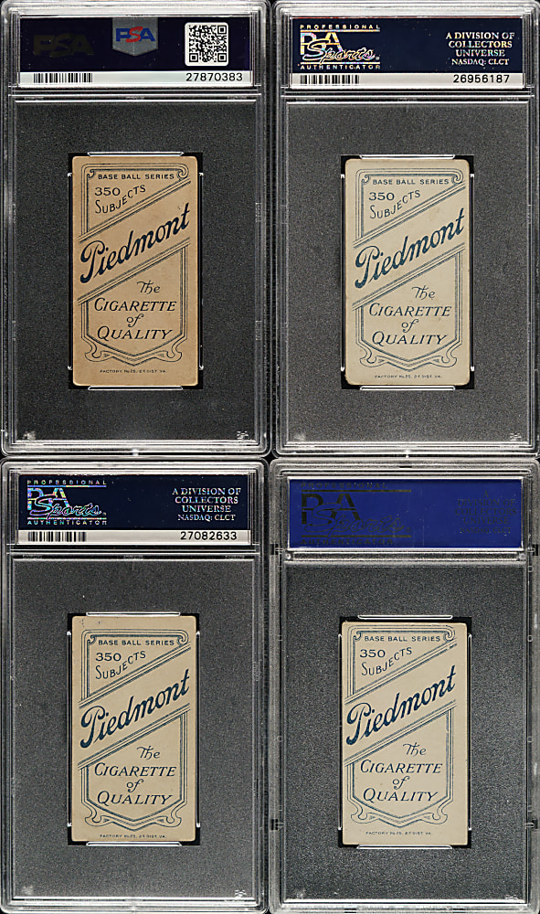 1909-1911 T206 White Border PSA VG 3 Collection (50)