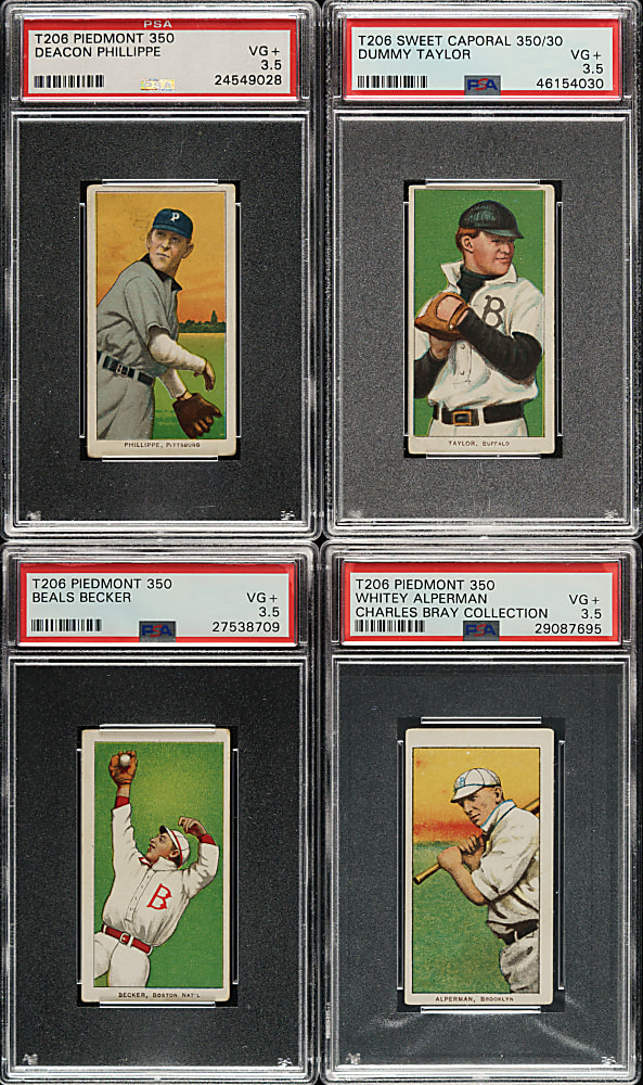 1909-1911 T206 White Border PSA VG+ 3.5 Collection (25)