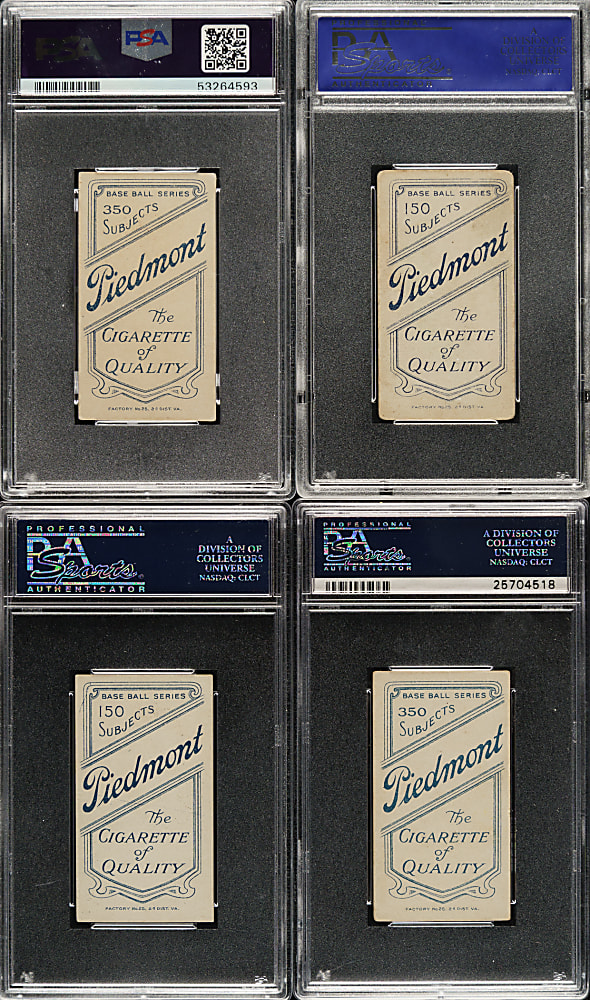 1909-1911 T206 White Border PSA VG-EX 4 Portrait Collection (30)