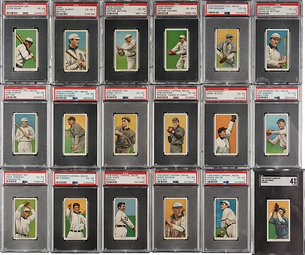 1909-1911 T206 White Border PSA VG-EX 4 Collection (61)