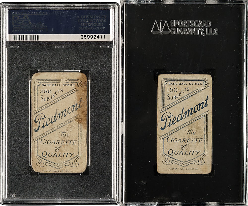 1909-1911 T206 White Border PSA- and SGC-Graded Hall of Fame Collection (6) Including Lajoie, McGraw, and Waddell
