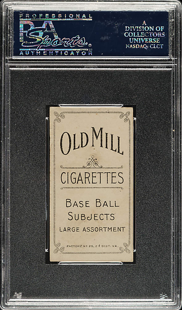 1909-1911 T206 White Border Donie Bush PSA EX 5 - Old Mill Back