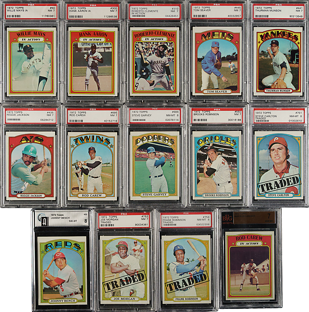 High-Grade 1972 Topps Complete Master Set (794) Including 156 Graded Cards