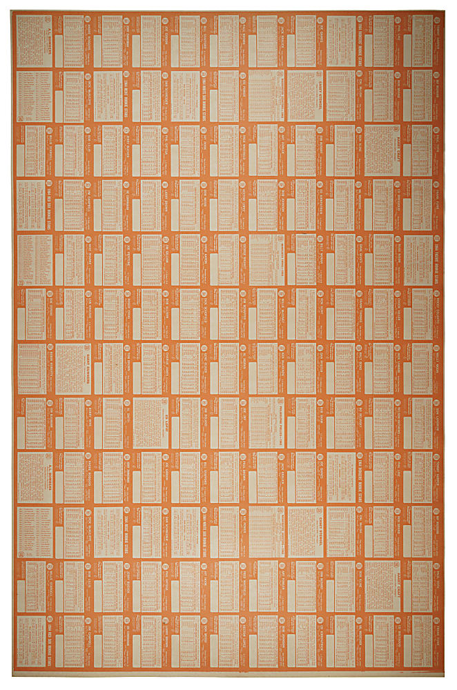 1964 Topps Uncut Sheet (132 Cards) with Hank Aaron and Two "A.L. Bombers" with Mantle