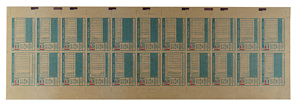 1980 Topps Pepsi-Cola All-Stars Complete Set (22) on Uncut Sheet