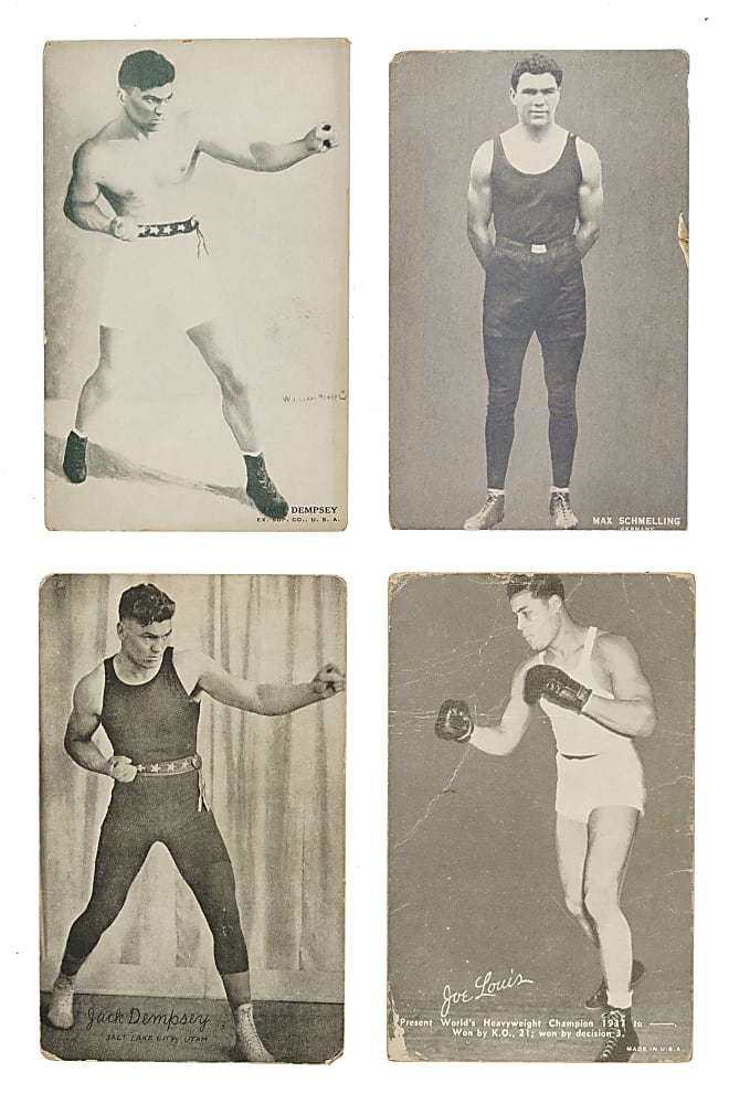 1920s to 1950s Boxing Exhibits Collection (94) Including Dempsey, Sharkey, and Tunney