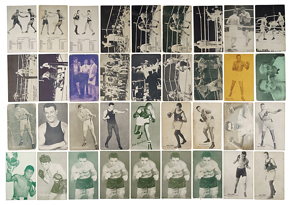 1920s to 1950s Boxing Exhibits Collection (94) Including Dempsey, Sharkey, and Tunney