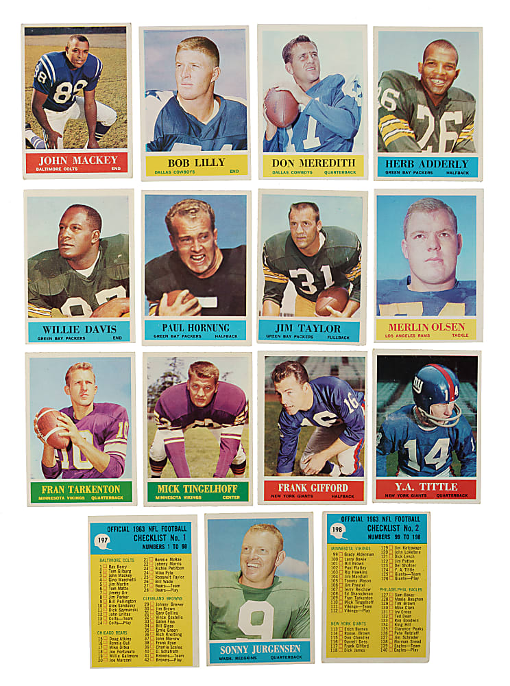 1964 Philadelphia Football Complete Set (198)