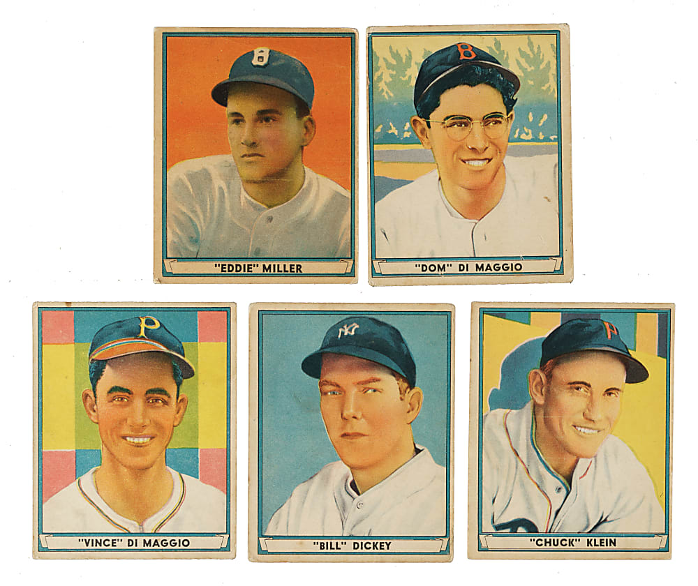 1941 R336 Play Ball Partial Set (51/72) Including #71 Joe DiMaggio SGC VG 3 Plus 17 Duplicates