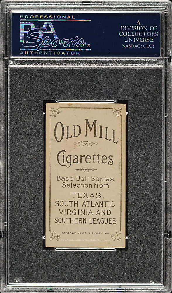 1909-1911 T206 White Border Shag Shaughnessy Southern Leaguer PSA EX 5 - Old Mill Back