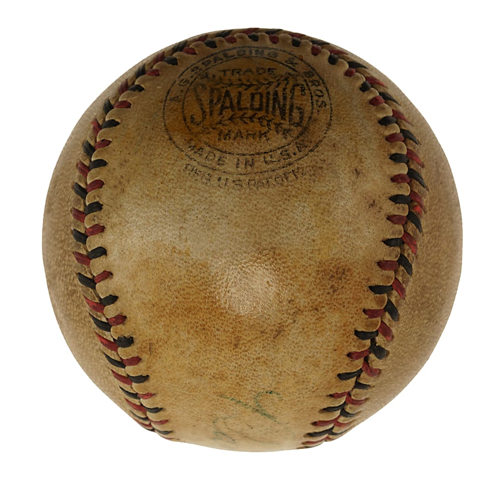 1932 World Series Umpires Signed Baseball Including Bill Klem - From the Series with Babe Ruth's Called Shot - JSA