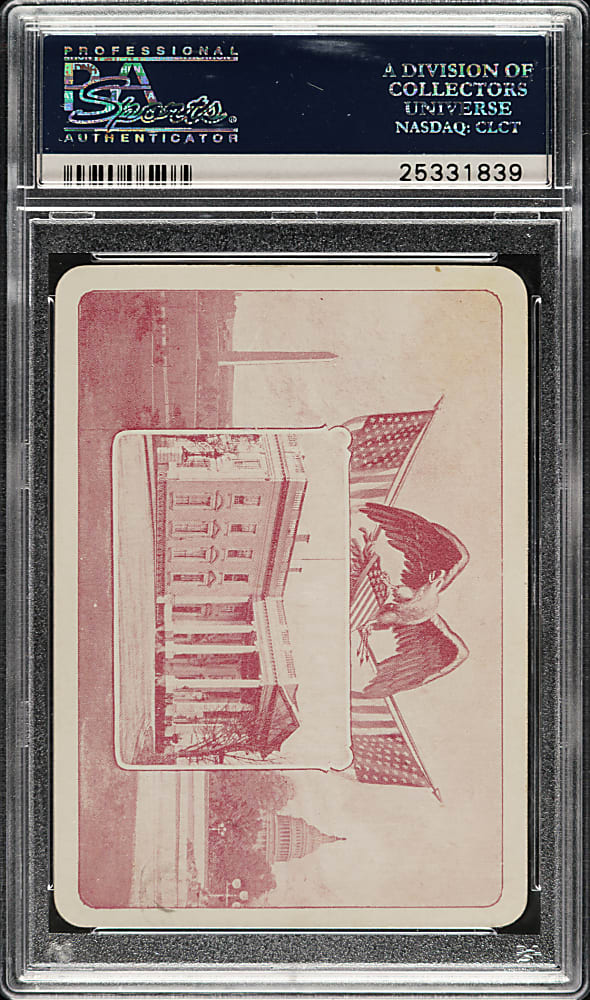 1901 Uncle Sam's Cabinet Playing Cards Abraham Lincoln PSA EX 5