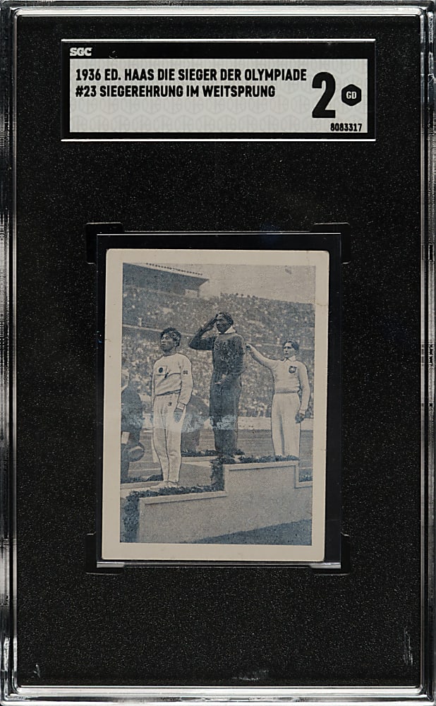 1936 Ed. Haas/Die Sieger Der Olympiade Berlin #23 Jesse Owens SGC GOOD 2