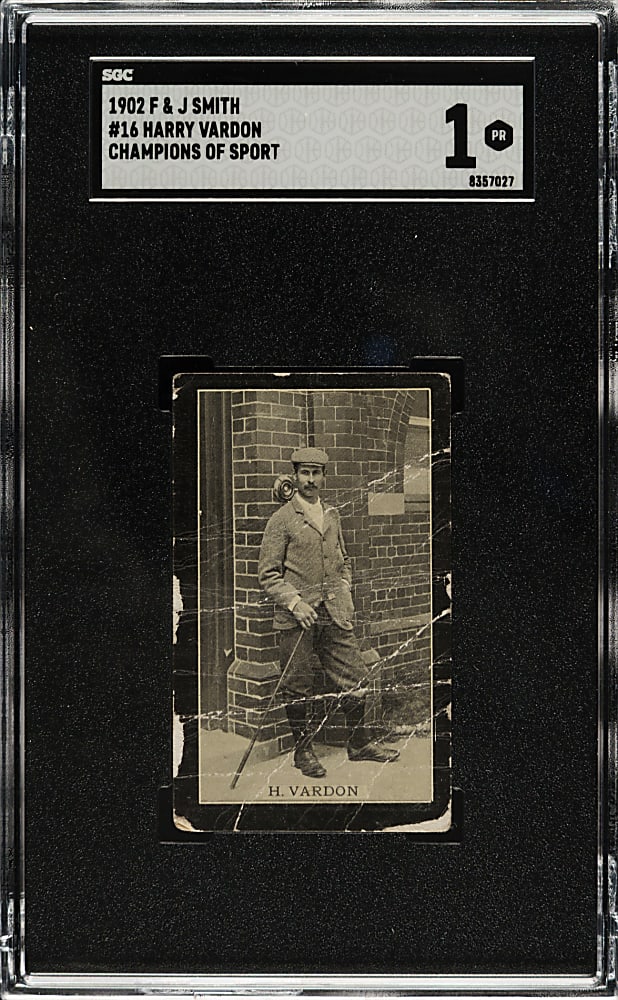 1902 F.& J. Smith Champions of Sport #16 Harry Vardon SGC POOR 1