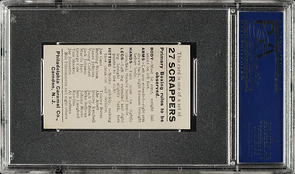 1910 E79 Philadelphia Caramel Boxing Jack Johnson PSA EX 5