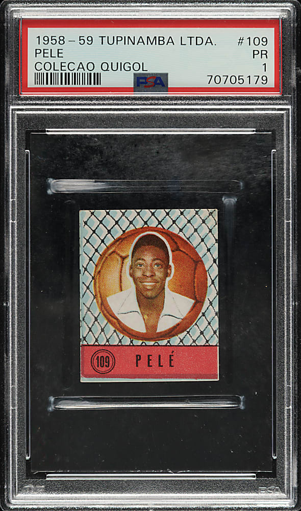 1958-1959 Tupinamba Ltda. Colecao Quigol Soccer #109 Pele Rookie PSA POOR 1