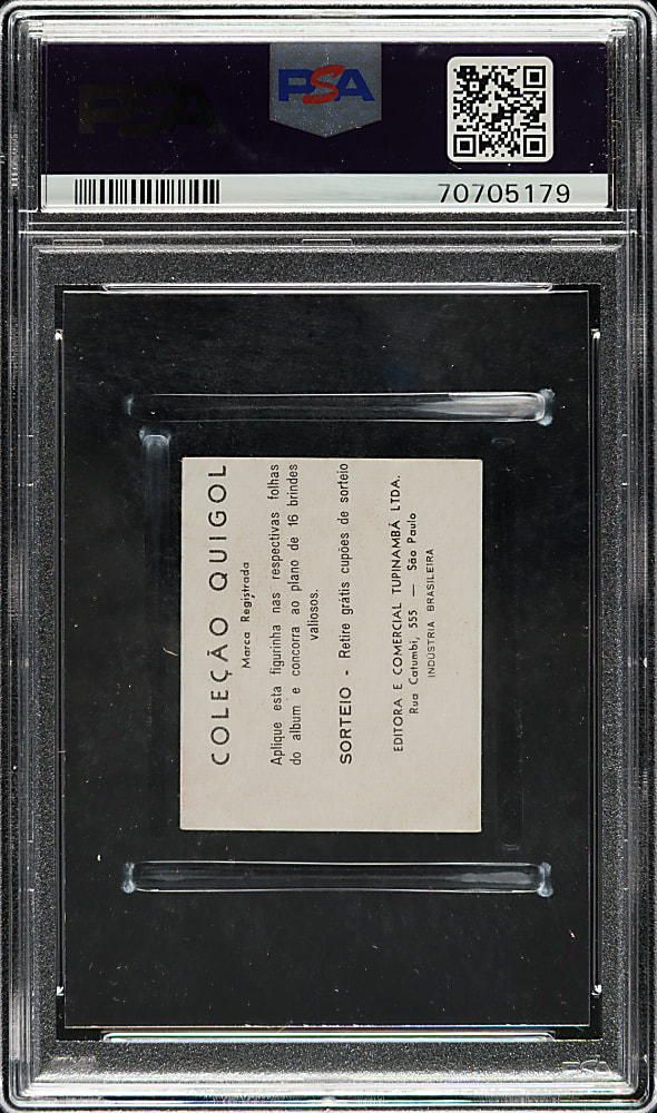 1958-1959 Tupinamba Ltda. Colecao Quigol Soccer #109 Pele Rookie PSA POOR 1