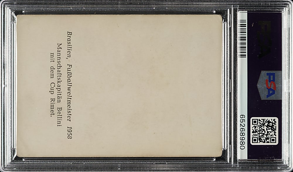 1958 Konig Fussball Soccer Brasilien with Pele Rookie PSA FAIR 1.5