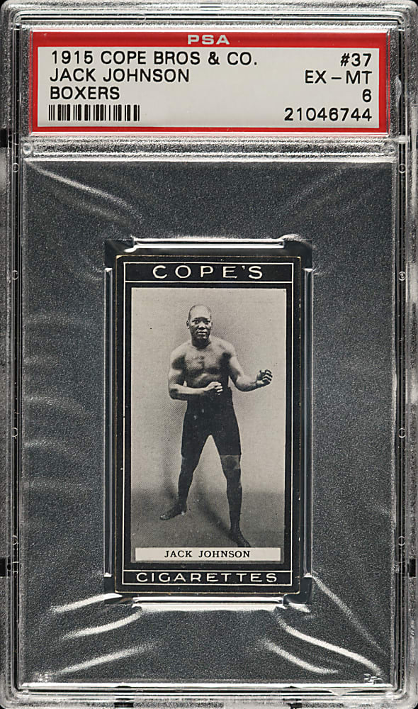 1915 Cope Bros. & Co. Boxers #37 Jack Johnson PSA EX-MT 6