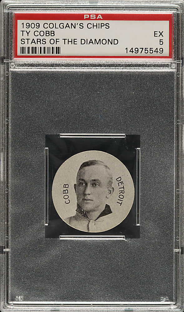 1909-1911 E254 Colgan's Chips Ty Cobb PSA EX 5
