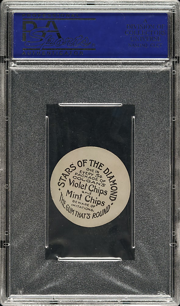 1909-1911 E254 Colgan's Chips Frank "Home Run" Baker PSA NM-MT 8