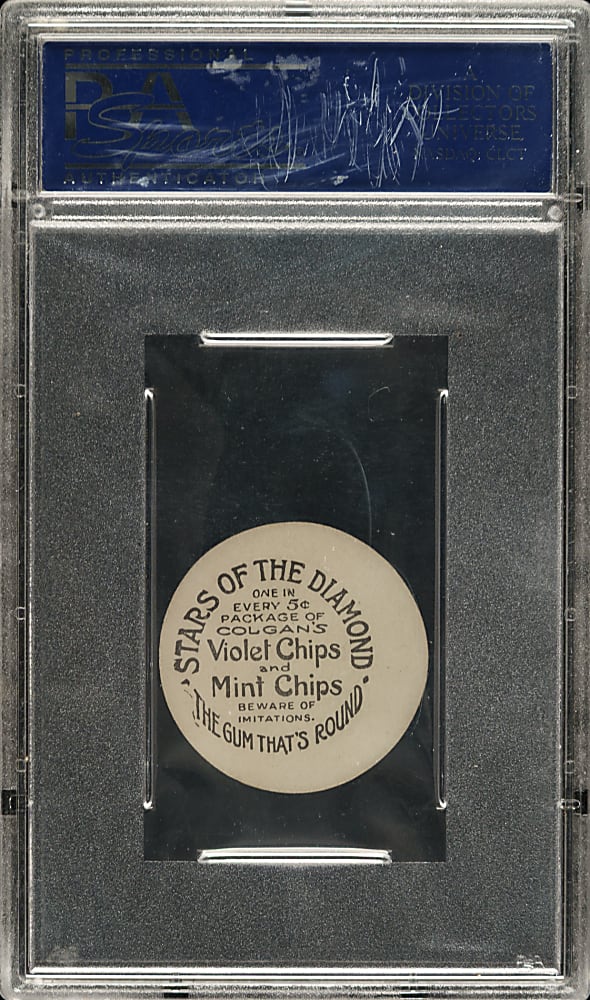 1909-1911 E254 Colgan's Chips Tris Speaker PSA NM-MT 8 - 1 of 3 - Highest Graded!