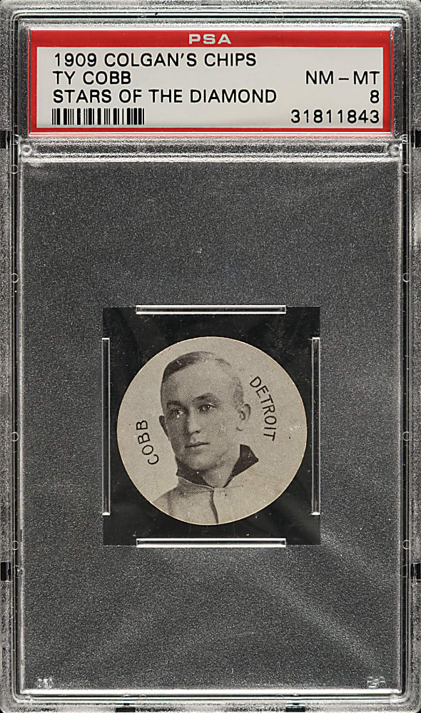 1909-1911 E254 Colgan's Chips Ty Cobb PSA NM-MT 8