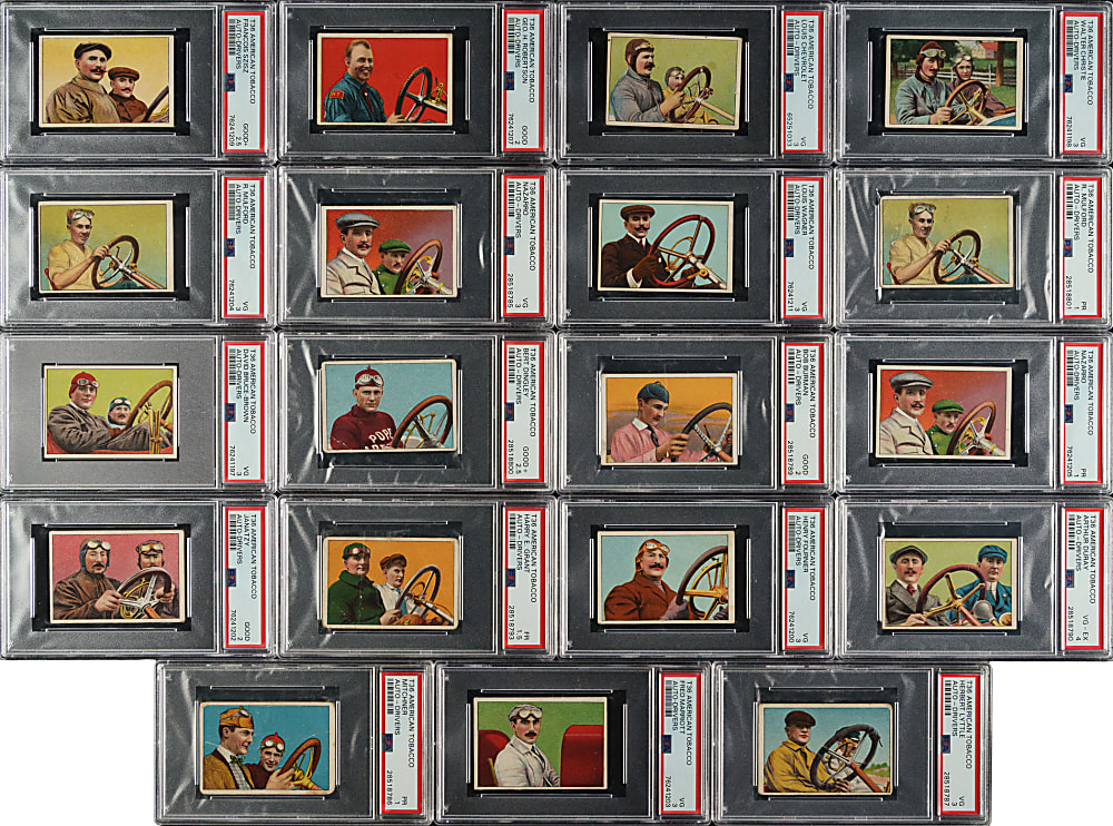 1910 T36 Hassan/Mecca "Auto-Drivers" PSA-Graded Near-Complete Set (21/25)