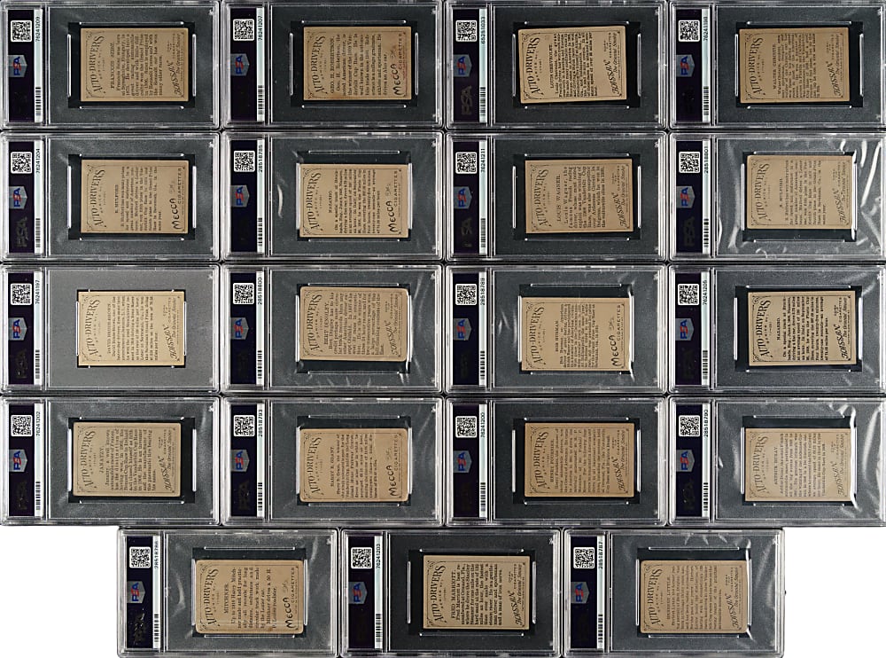 1910 T36 Hassan/Mecca "Auto-Drivers" PSA-Graded Near-Complete Set (21/25)