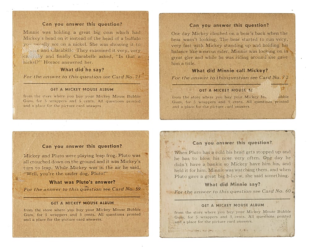 1935 R89 Gum, Inc. "Mickey Mouse" Bubble Gum Original Display Album Pair Including Series 2 (#49-96) Complete Set