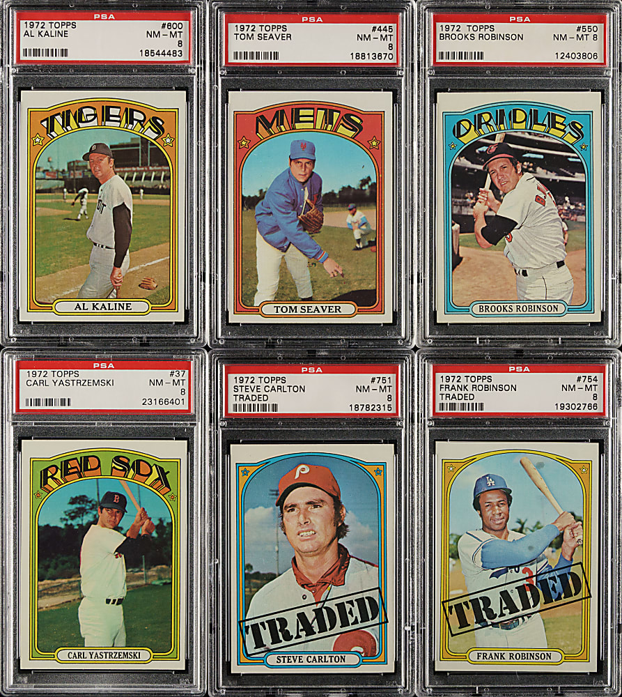 High-Grade 1972 Topps PSA-Graded Partial Set (551/787)