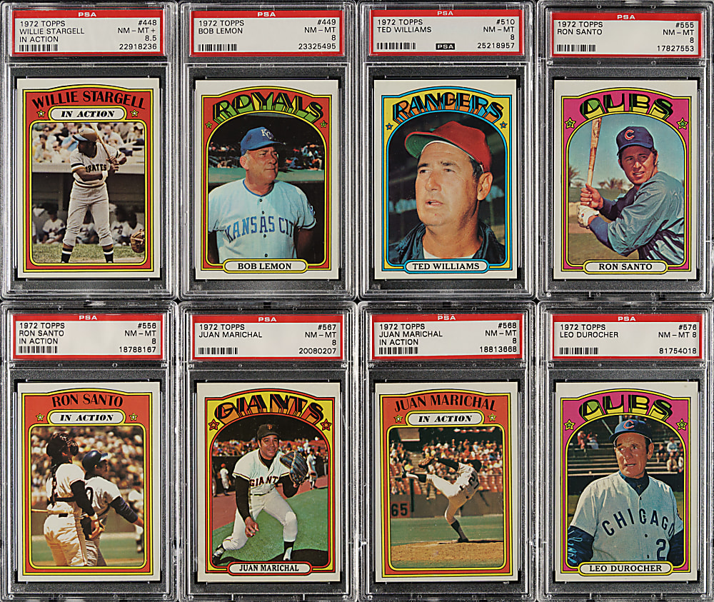 High-Grade 1972 Topps PSA-Graded Partial Set (551/787)