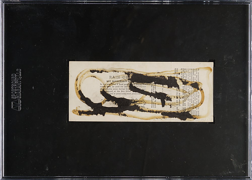 May 7, 1959 Los Angeles Dodgers (vs. New York Yankees) Exhibition Game Campanella Night Full Ticket - SGC