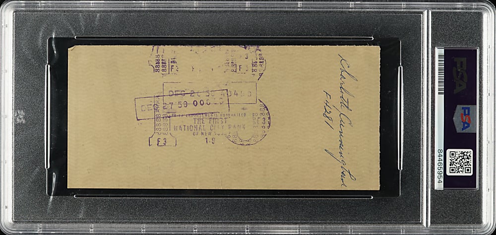 1958 Jackie Robinson Signed Check with Rachel Robinson Letter PSA/DNA MINT 9