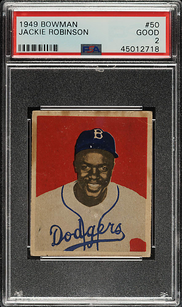 1949 Bowman #50 Jackie Robinson PSA GOOD 2
