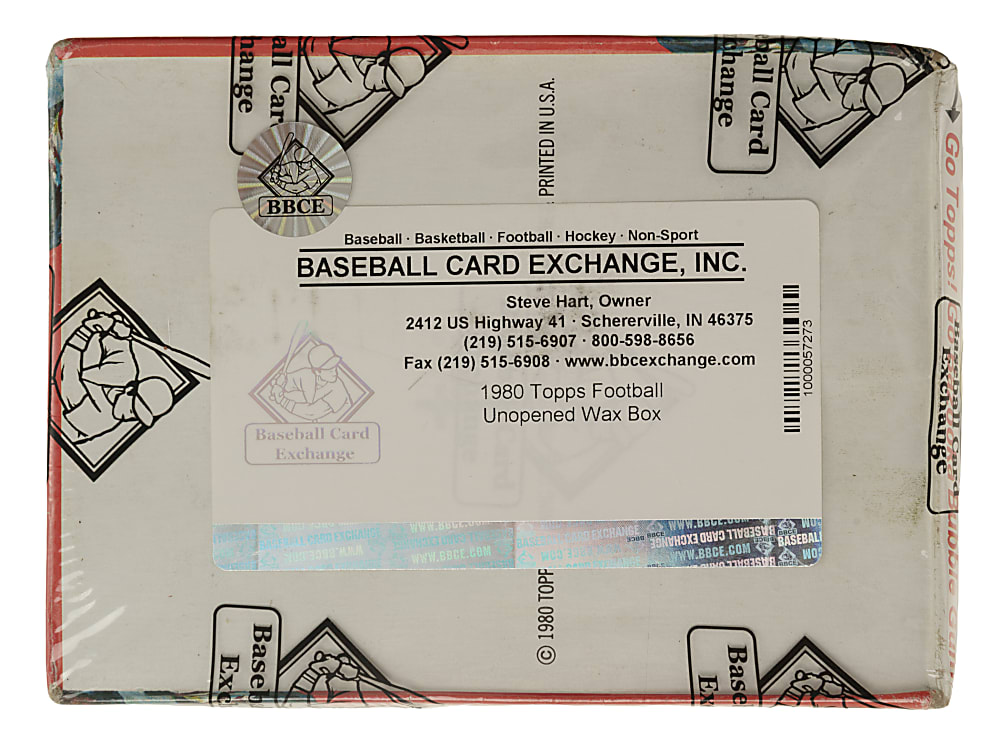 1980 Topps Football Unopened Wax Box (36 Packs) - BBCE