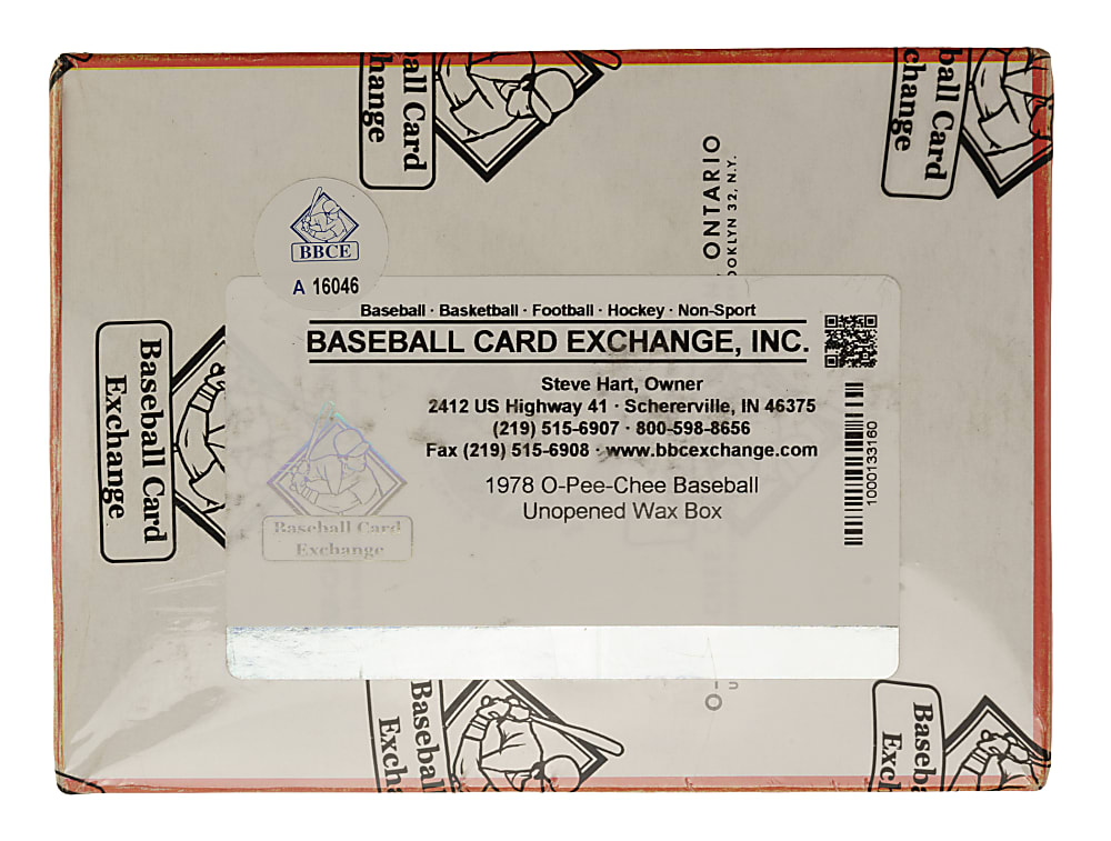 1978 O-Pee-Chee Unopened Wax Box (36 Packs) - BBCE
