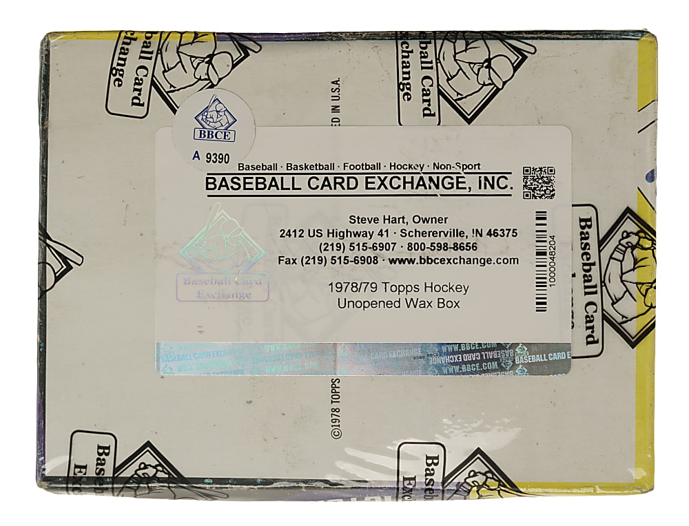 1978-1979 Topps Hockey Unopened Wax Box (36 Packs) - BBCE
