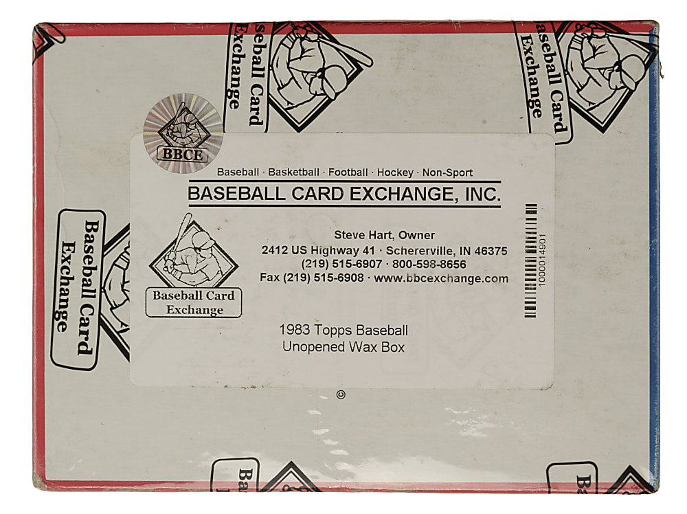 1983 Topps Unopened Wax Box (36 Packs) - BBCE