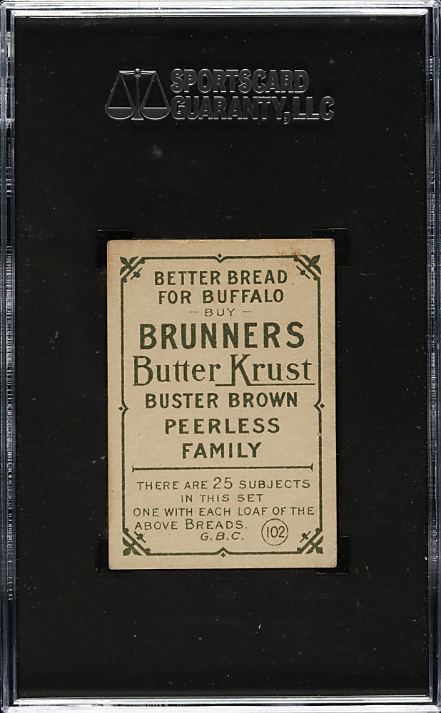 1911-1914 D304 Brunners Bread Ty Cobb SGC VG+ 3.5 (MBA Silver Diamond)